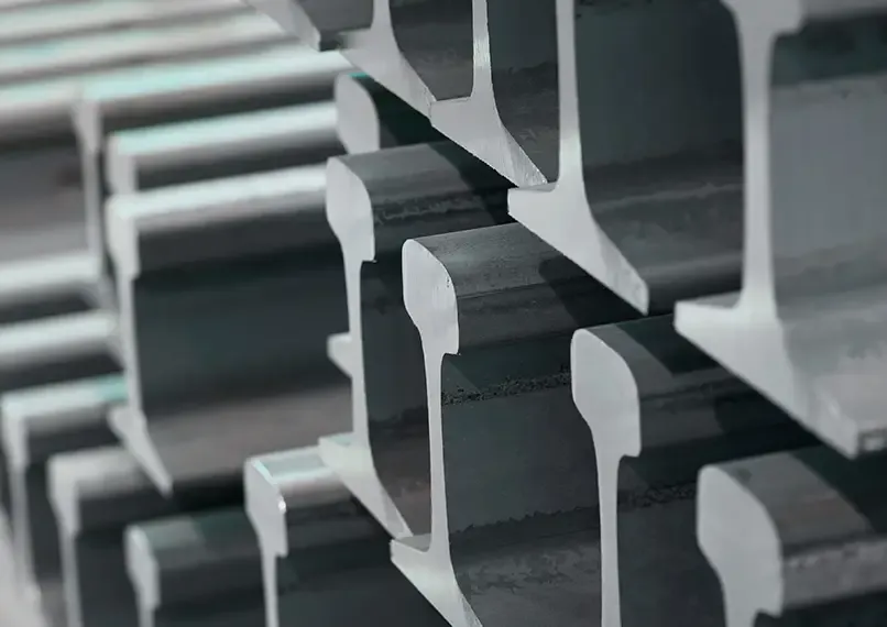 Carril d'acer lleuger de 8kg 6m estàndard