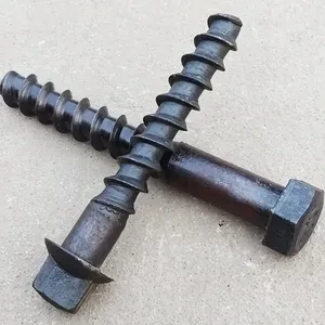 Wood Screw Spikes Black Oxide